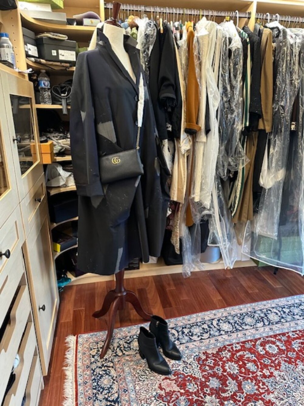 Lilith Size 40 long Blue/Gray Coat